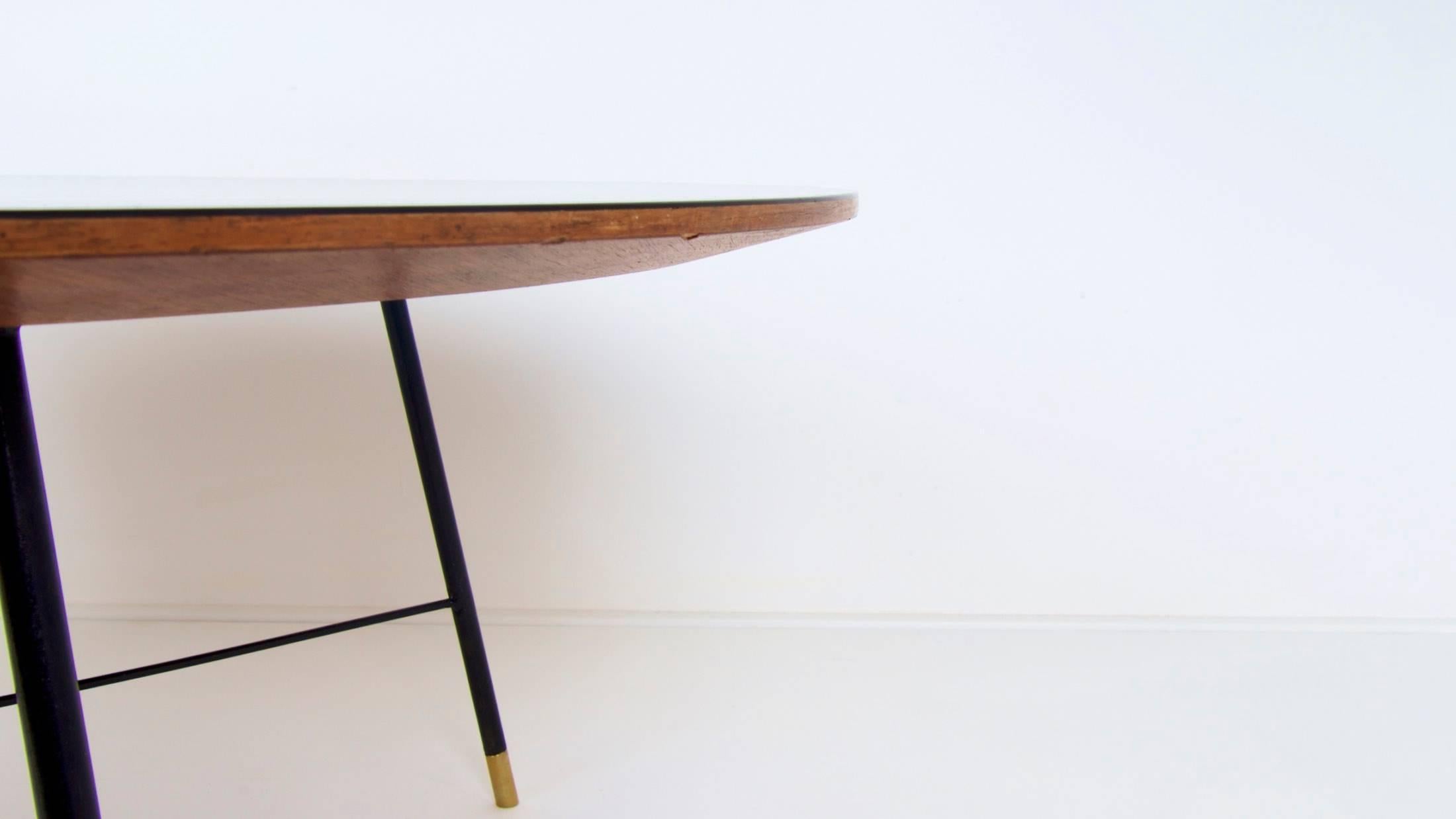 Lacquered Ico Parisi Circular Coffee Table for Cassina, circa 1950 For Sale