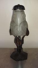 Beautiful French Art Deco Table Lamp by Degué