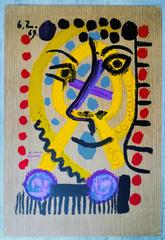 Picasso Original Litograph Portrait Imaginaire, 1969, signed