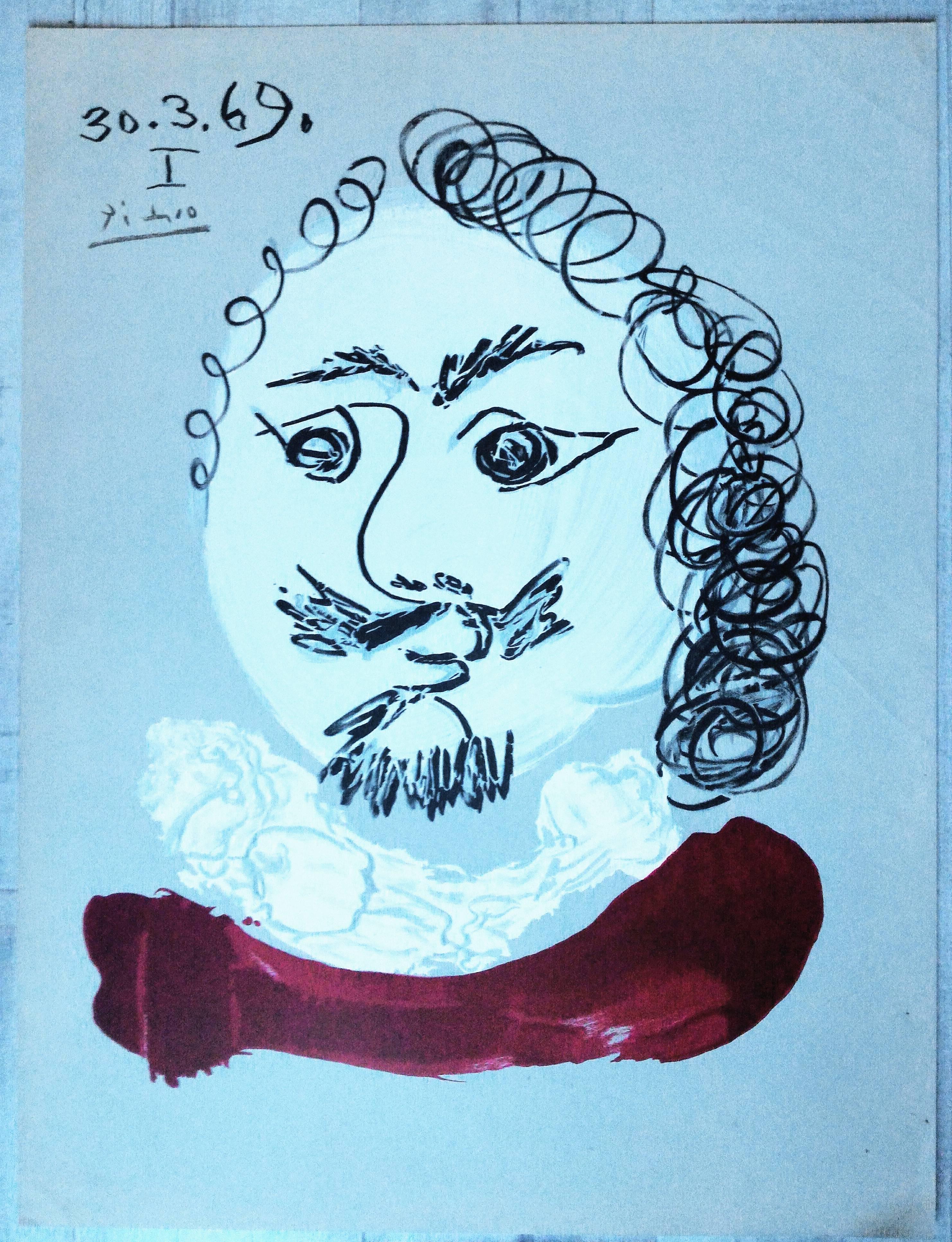 Great Picasso's Original signed and dated Lithograph Imaginary Portraits 


Date : 6.2.1969
Paper: Papier Vélin d'Arches 
Printed by Marcel Salinas. 
Published by Editions Cercle d'Art, Paris

In 1969, Picasso painted 29 portraits on