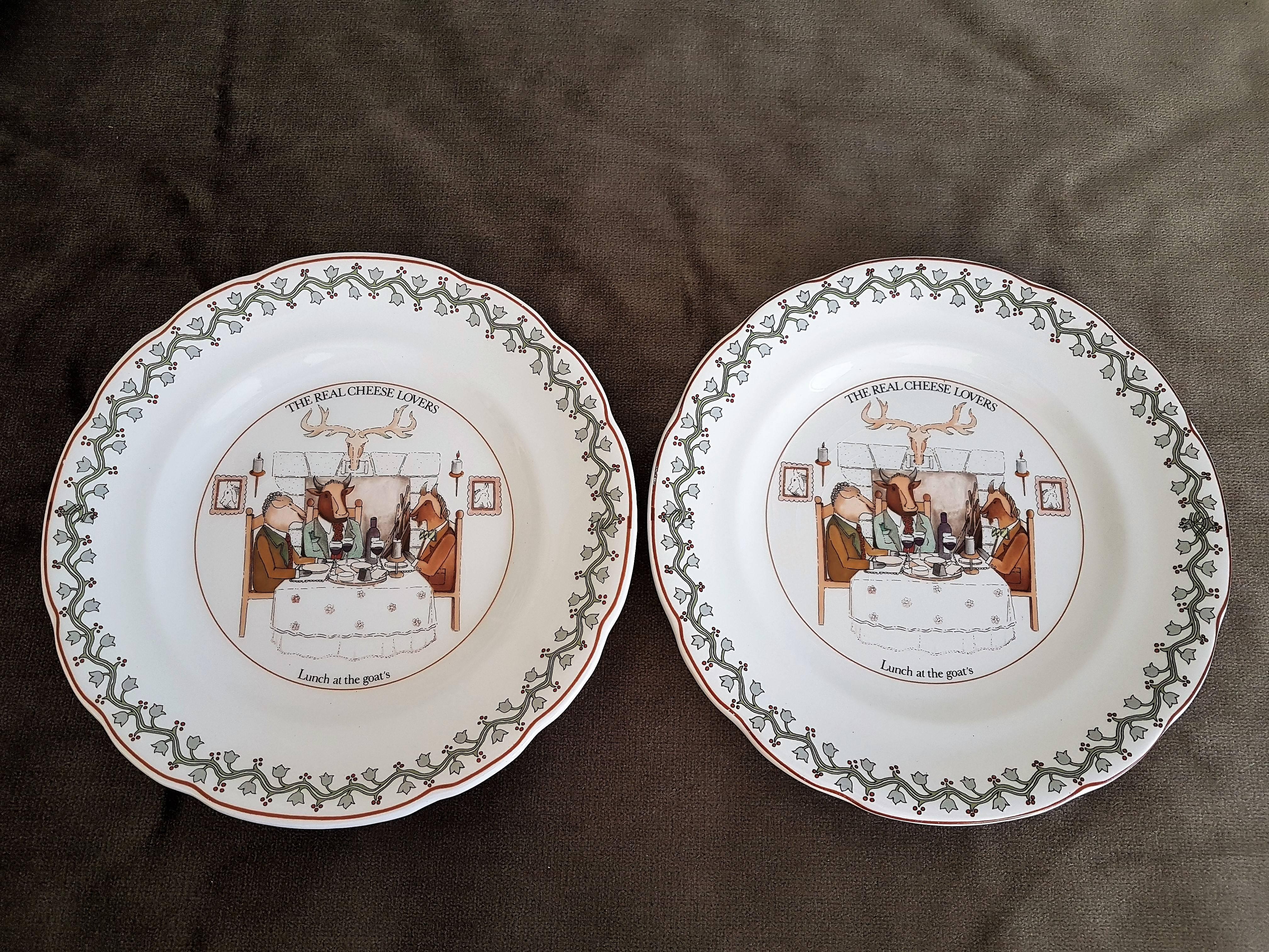 20th Century 6 Cheese Dishes set by Gien, France