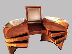 French Art Deco Coiffeuse Vanity Dressing Table, 1930s