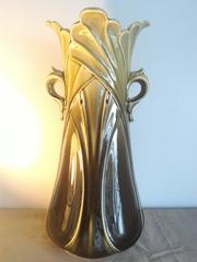 Rare Art Nouveau Majolica Vase, Hector Guimard, France, 1900s