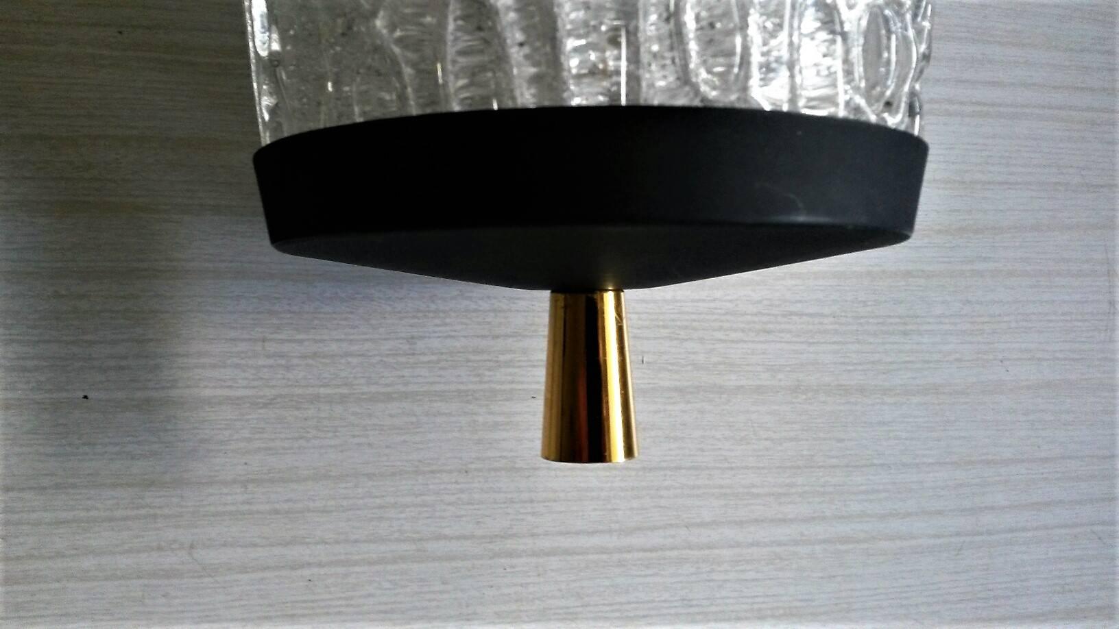 Brass Elegant French Mid-Century Modern Arlus Pendant, 1950s