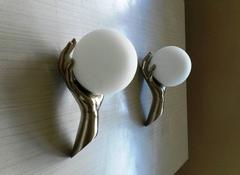 Astonishing Pair of French Sconces by Maison Arlus