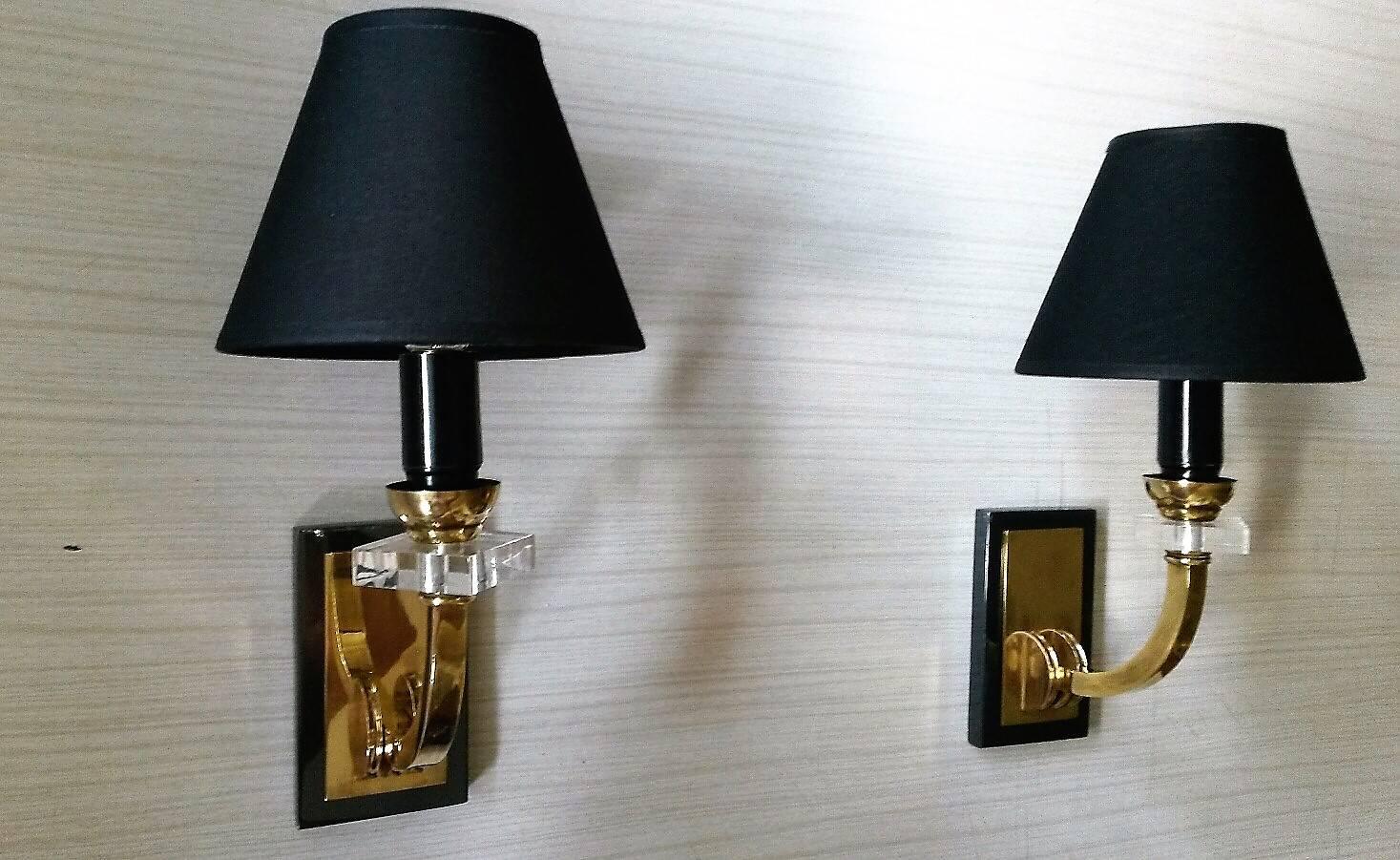 Mid-20th Century Elegant Pair of French Neoclassical Sconces by Jacques Adnet