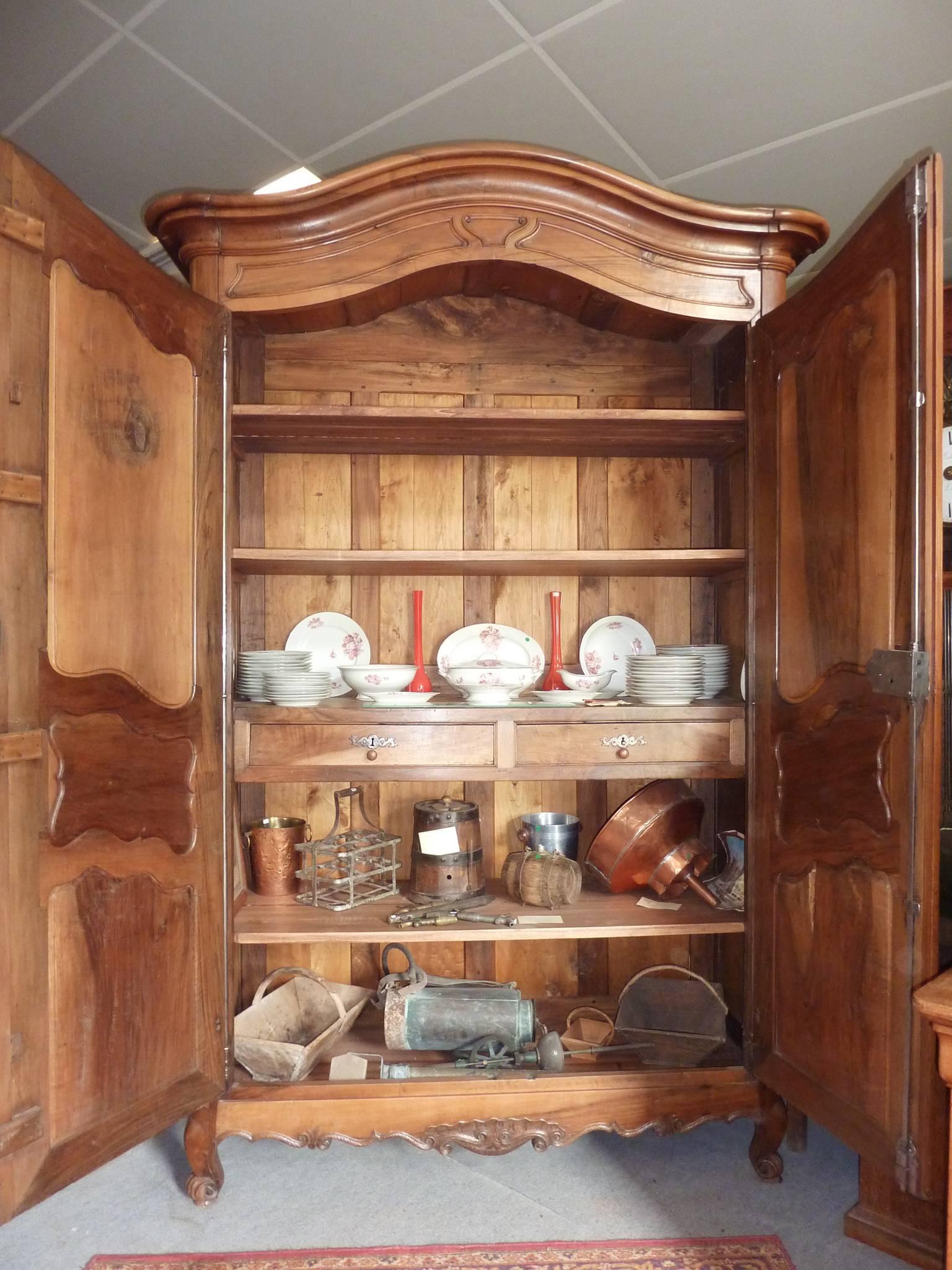 walnut armoire