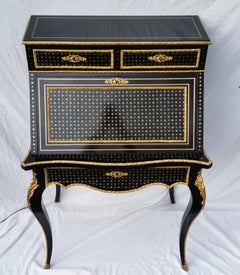 Napoleon III 19th Century French Desk Secretary Boule Marquetry, France