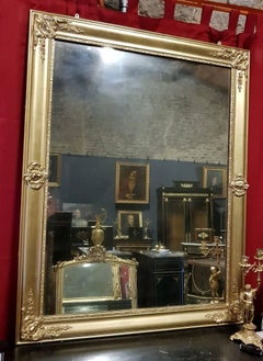 Elegant Napoleon III Big Mirror, France 19th Century