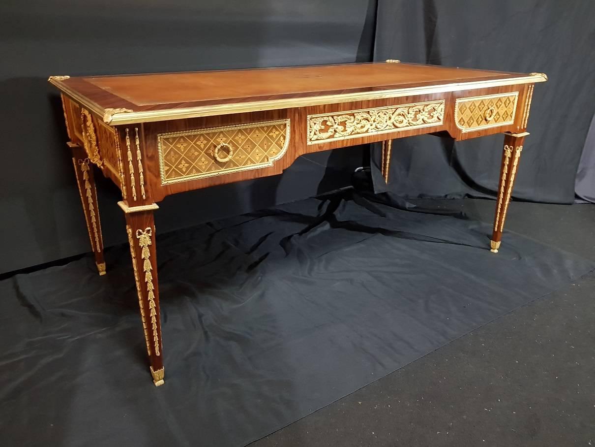 French Stunning Minister Desk Writing Table in Louis XV Style, France