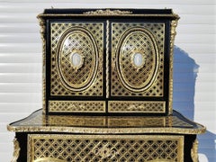 Rare Wedgwood Porcelain Napoleon III Desk Secretary Cabinet Belle de Jour