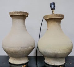 a pair of han vases
