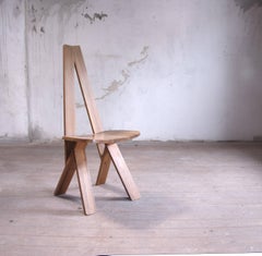 Ensemble de chaises S45 de Pierre Chapo en orme massif, vers 1970