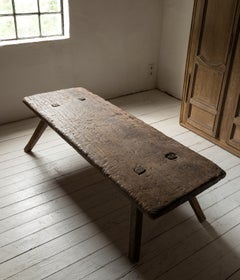 Belgian 19th Century Minimalistic Bench or Table