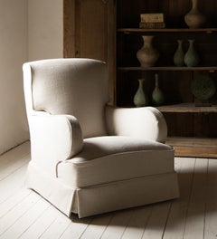 The George, Upholstered Belgian King Armchair