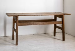 Minimal 18th century Tuscan Walnut desk, dining table or console