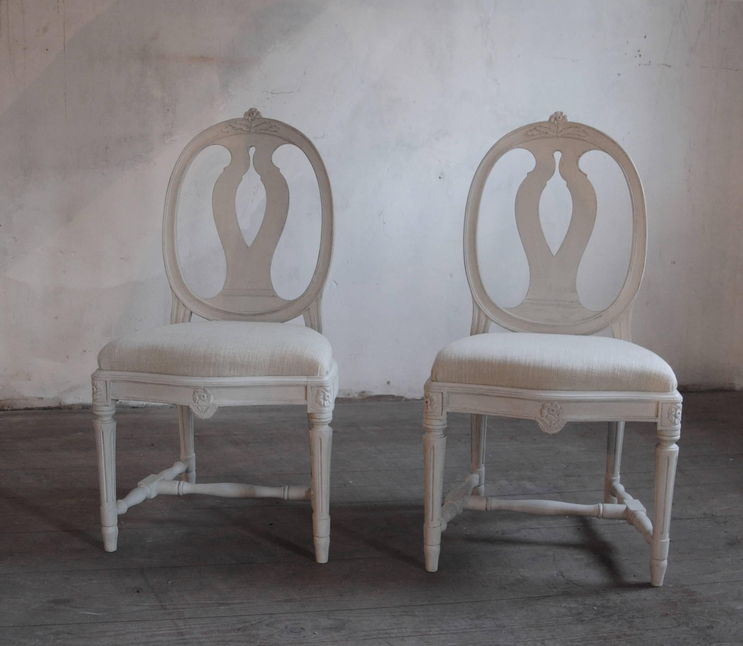 Pair of Antique Gustavian Style Side Chairs 3
