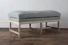 Louis XVI Banquette in Original Paint, Signed with Royal Provenance, circa 1787