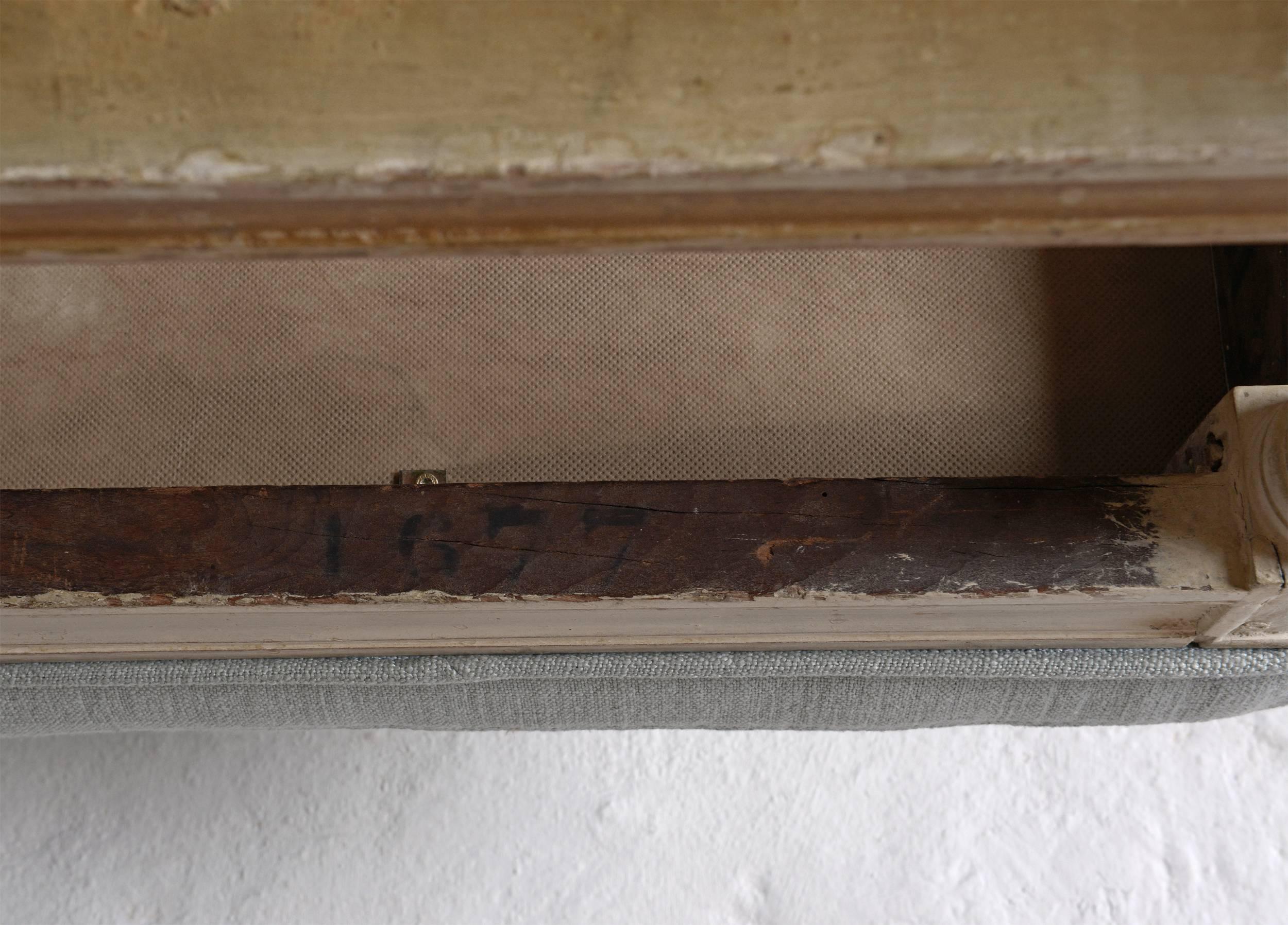 Louis XVI Banquette in Original Paint, Signed with Royal Provenance, circa 1787 3