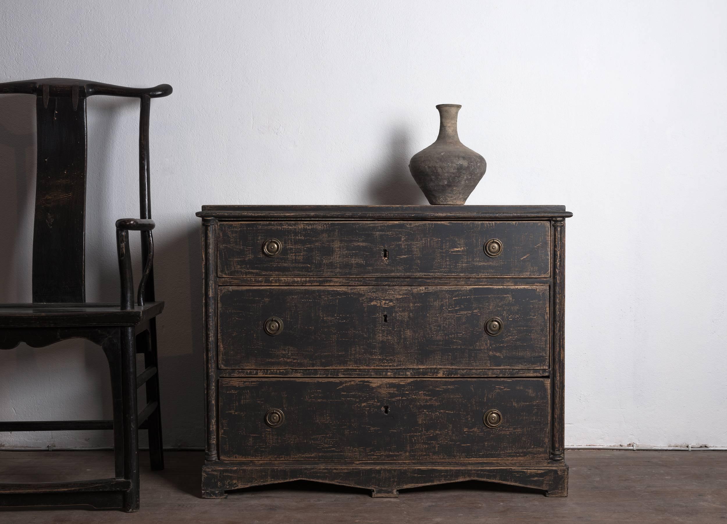 Swedish Early 19th Century Late Gustavian Chest of Drawers 1