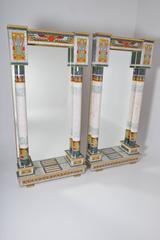 Egyptian Revival Mirrors in Glass Mosaic, Sicily, 1940
