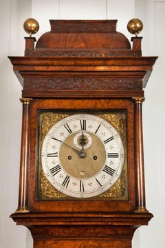 Daniel Delander, London, an Early 18th Century Walnut Longcase Clock