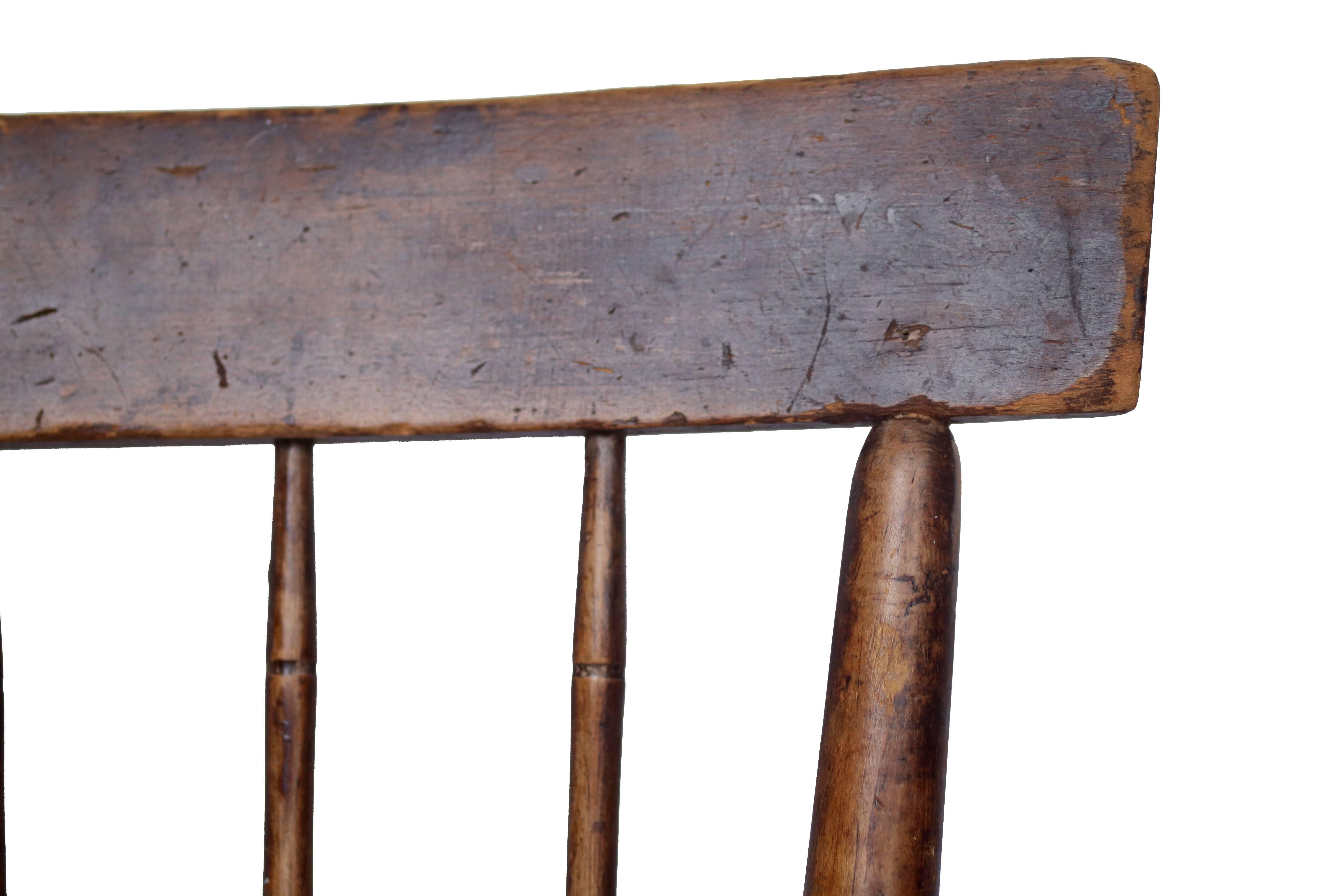 Amerikanischer Windsor-Stuhl des frühen 19. Jahrhunderts im Zustand „Relativ gut“ im Angebot in Brooklyn, NY