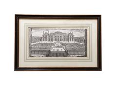 Two 18th Century Architectural and Landscape Engravings by Nicolas Langlois