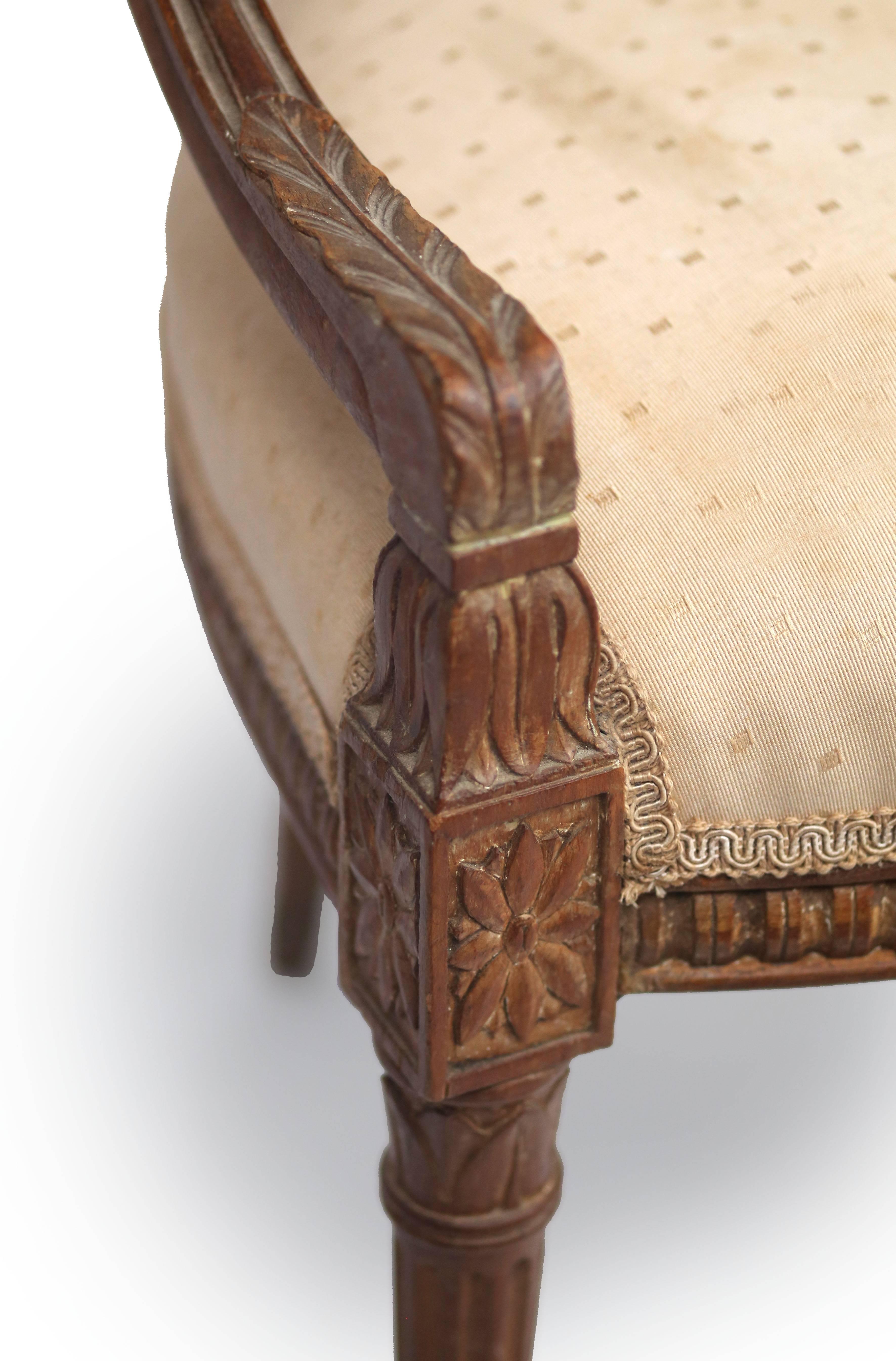 Pair of Early 20th Century Italian Hepplewhite Shieldback Chairs 2