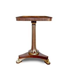 Early 19th Century Regency Rosewood Parcel Gilt Side Table