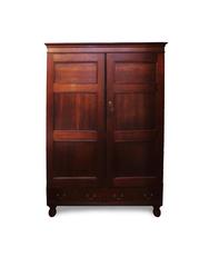 Mid-18th Century Tiger Oak Livery Armoire