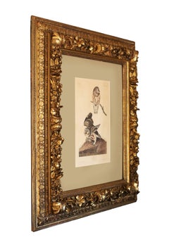 Audubon's "Little Owl, "1834 Havell Edition in Gilt 19th Century Frame