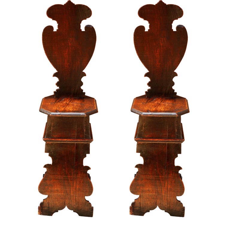 Image result for early American walnut sgabello chair