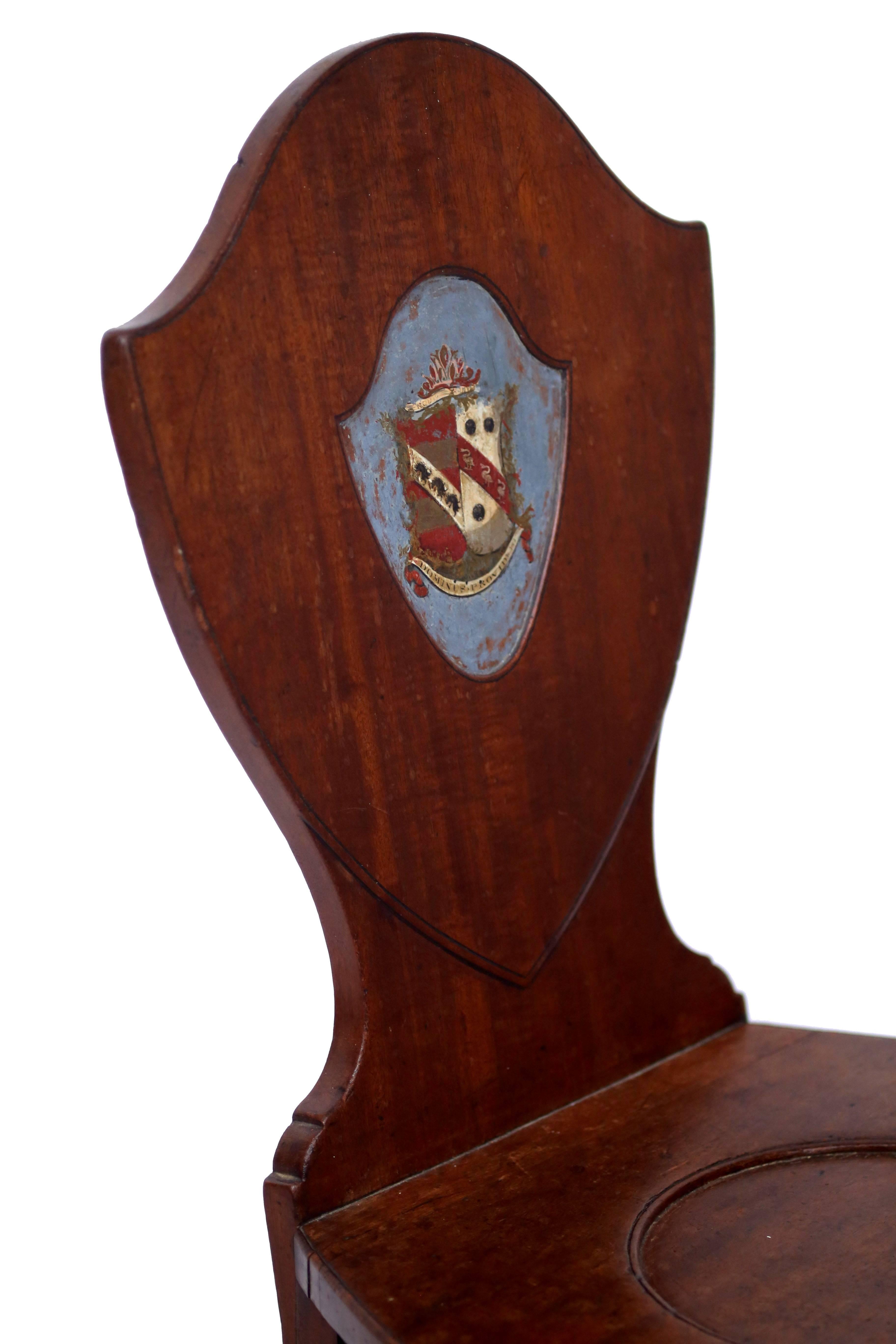 Hall Chair mit Schilfrohrrücken aus dem späten 18. Jahrhundert (Schottisch) im Angebot