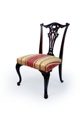 Set of Four 19th Century English Mahogany Chippendale Side Chairs