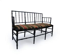 19th Century English Regency Parcel-Gilt Chinoiserie Settee, circa 1815