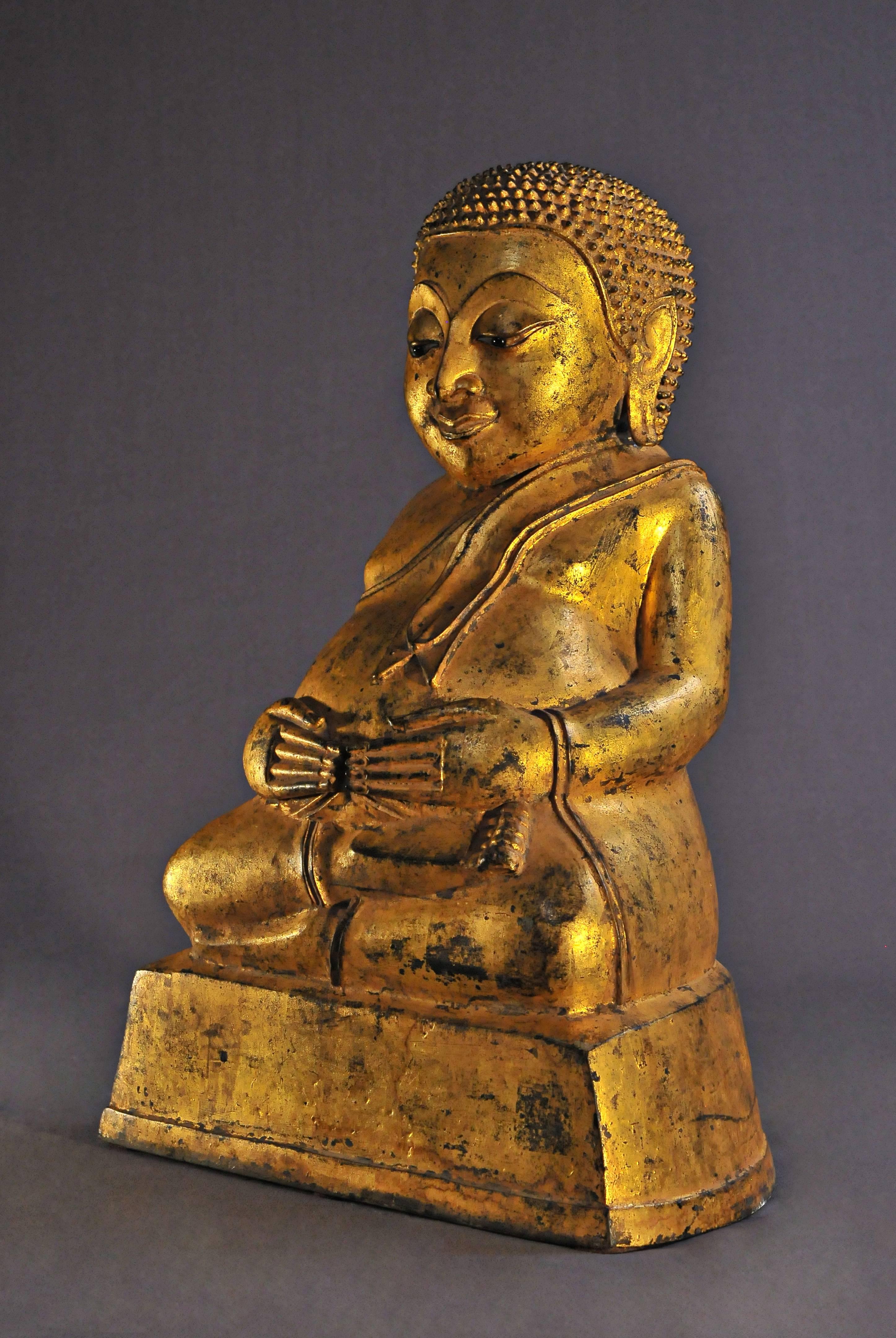 High place of Buddhism since the Hindu reaction in India, Burma marked a particular interest in pictures of Buddha.

The lovable fat, happy, laughing Buddha represents the ideals of good health, wealth, happiness, prosperity and longevity. He is