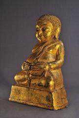 Late 16th Century, Gilt Bronze Pu-Tai 'Laughing Buddha', Burma