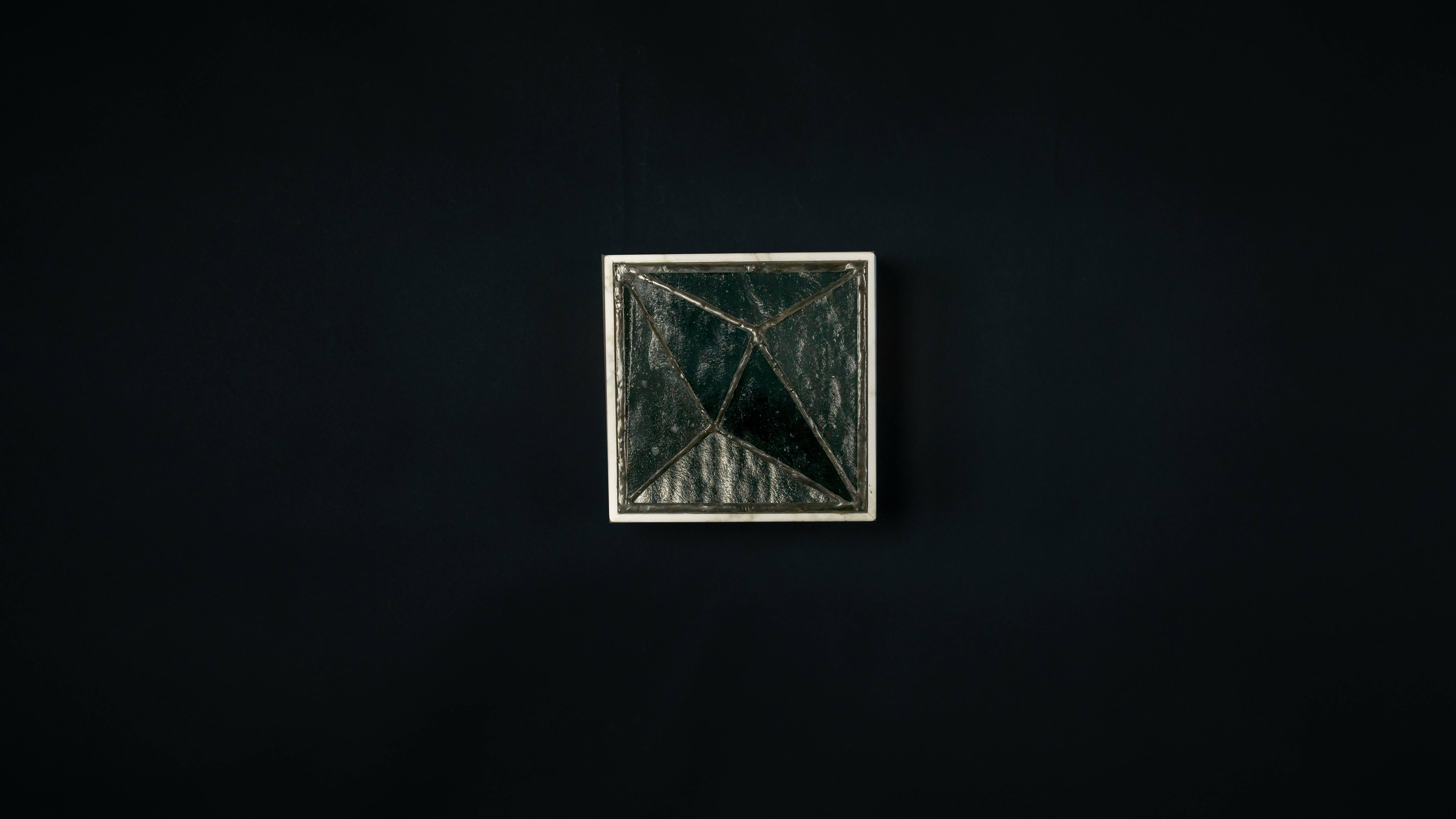 Gem_Stone V.3, Contemporary Wall Sconce in Glass and Marble by Kalin Asenov In New Condition In Savannah, GA