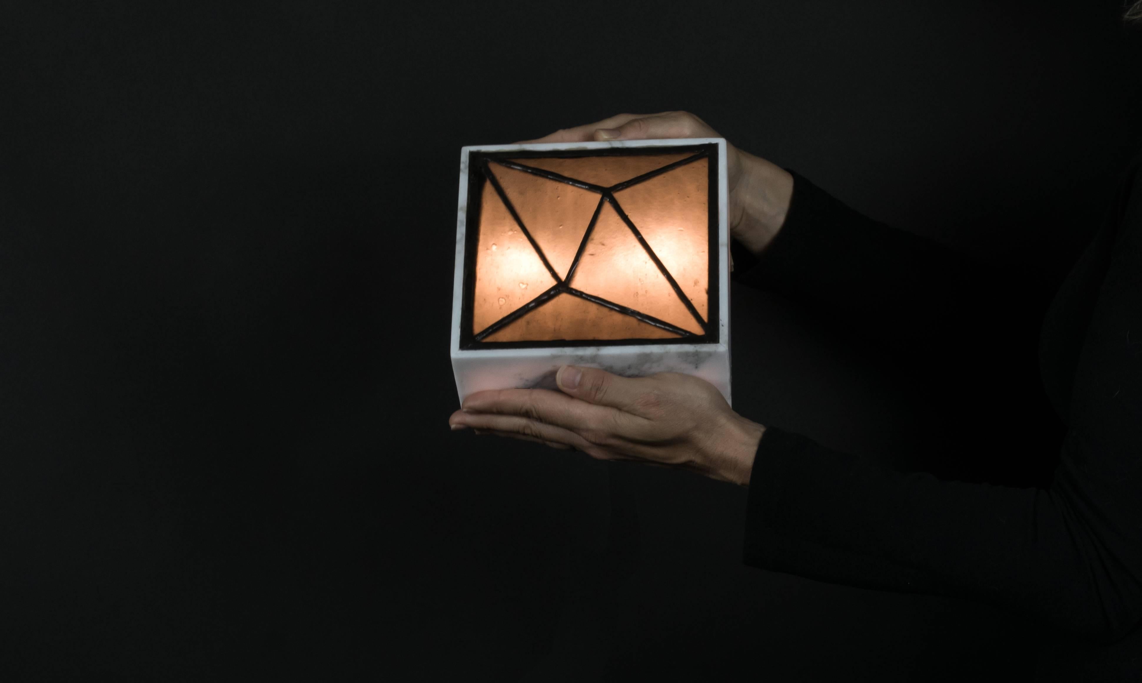 Gem_Stone V.3, Contemporary Wall Sconce in Glass and Marble by Kalin Asenov 5