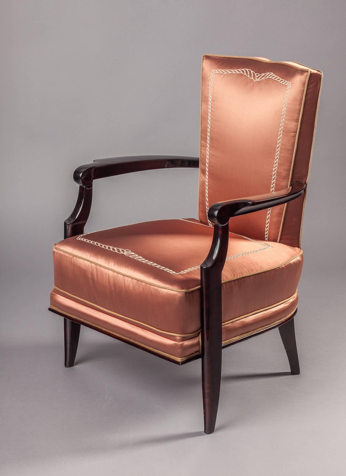 Sessel im französischen Art-déco-Stil, 1930er Jahre (Französisch) im Angebot