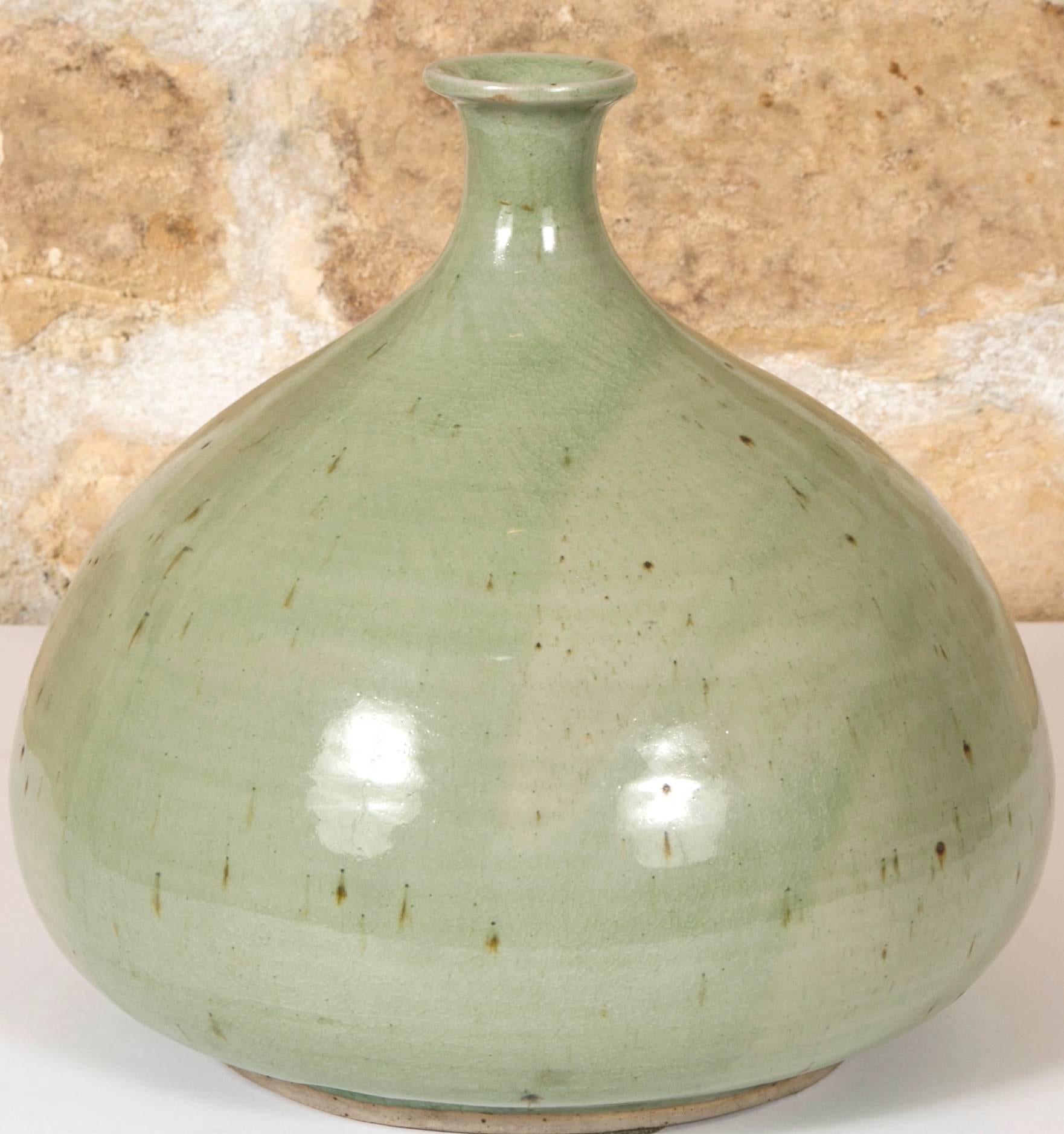 French Mid-Century Ceramic Vase For Sale