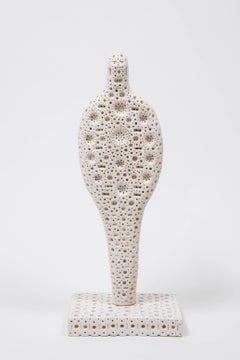 White Terracotta Sculpture by Alexandre Ney