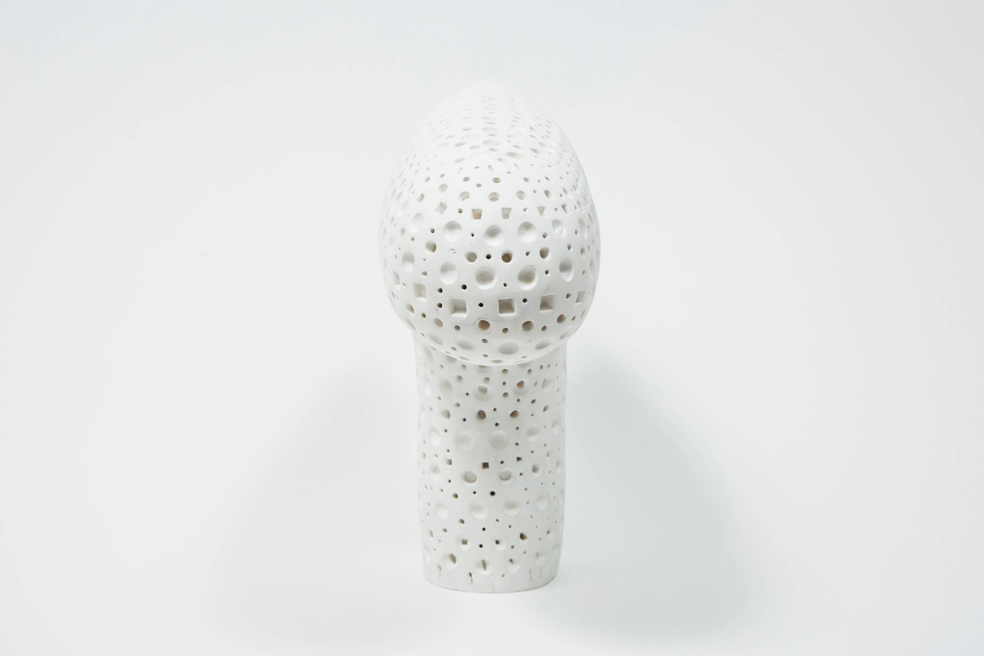 Contemporary White Terracotta Sculpture by Alexandre Ney