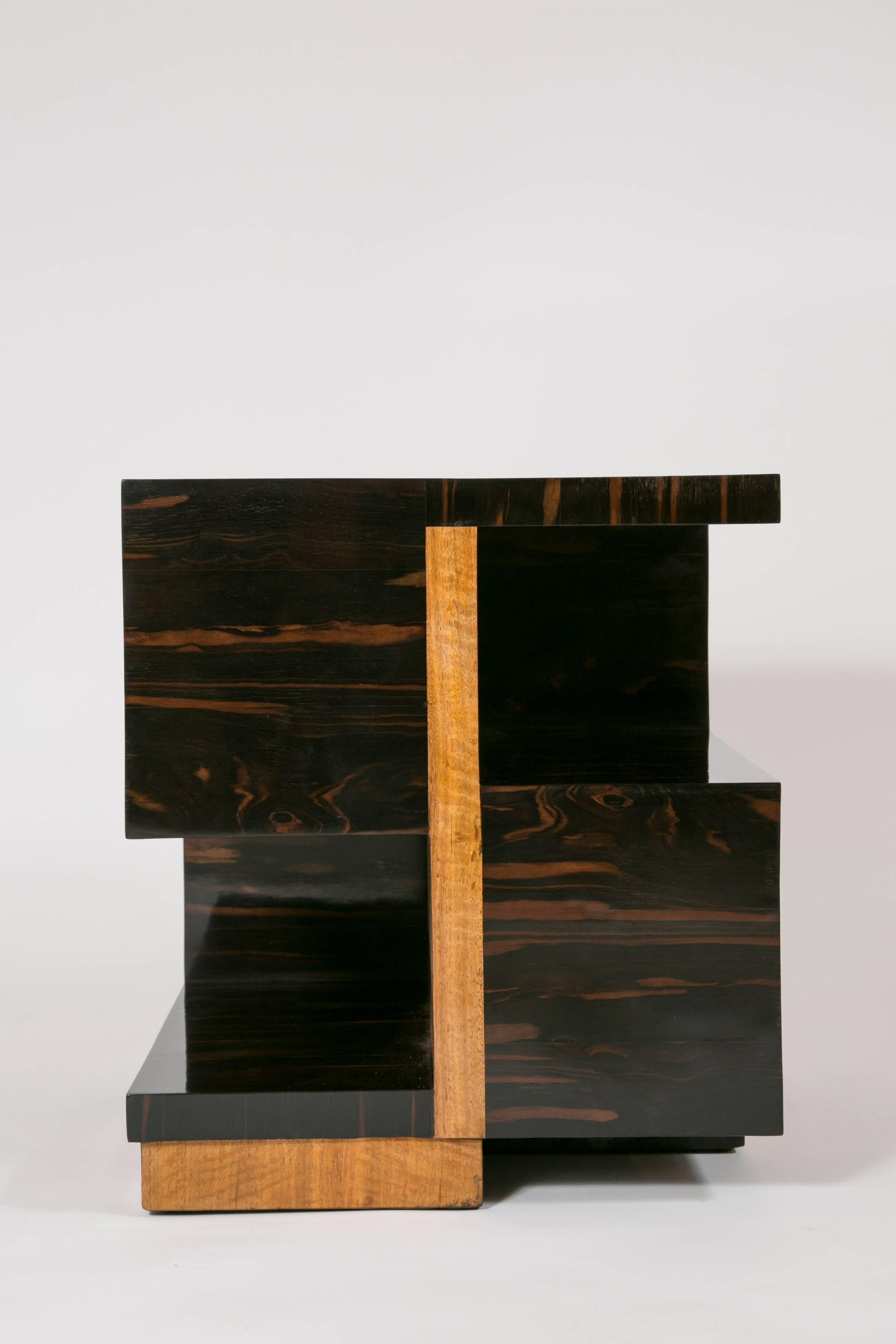 Important side table by genius famous French designer Jacques Adnet (1900-1981)
The similar model was exhibited during the Parisian 