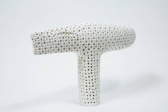 White Terracotta Sculpture by Alexandre Ney