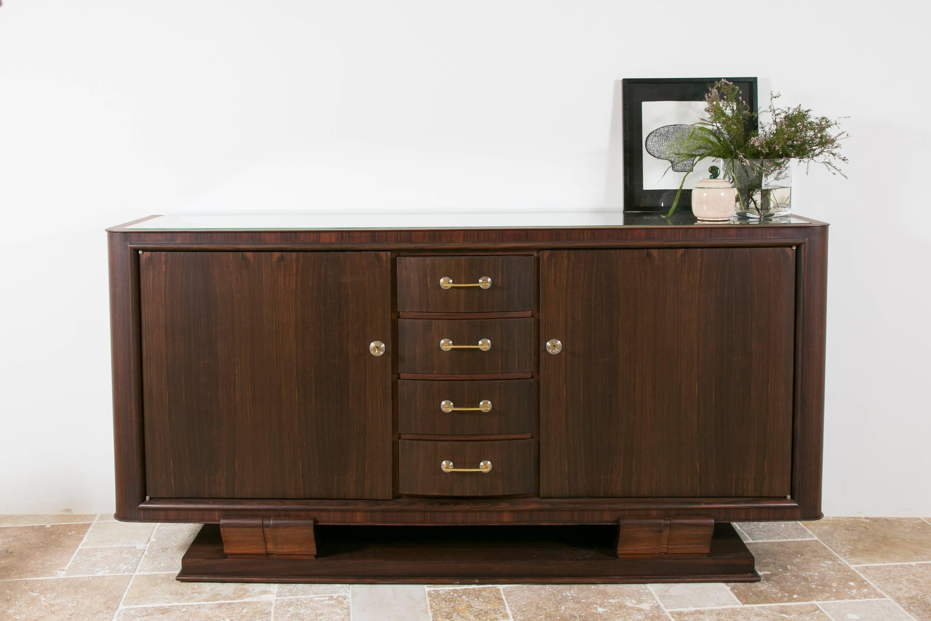 Mid-20th Century Art Deco Palisander Sideboard by Maxime Old For Sale