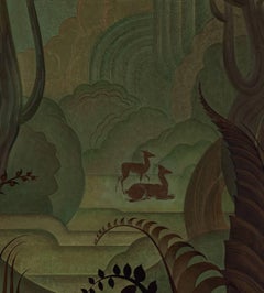 Art Deco Lacquered Panel