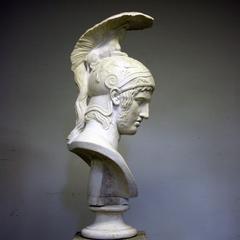 Large Late 20th Century Resin Bust of Ares, God of War