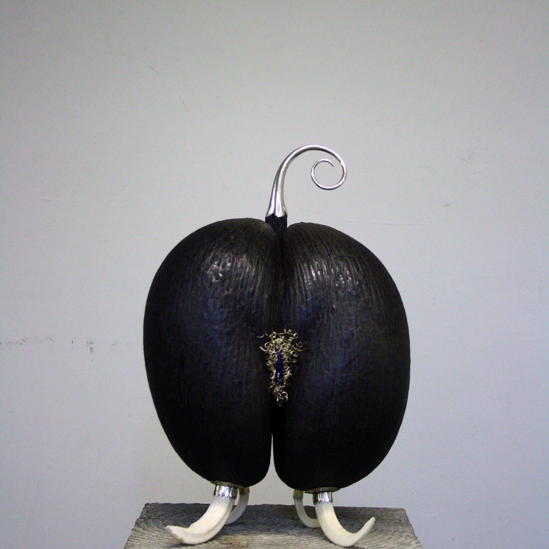 Inglese Scultura Coco De Mer di Glyn Lockett in vendita